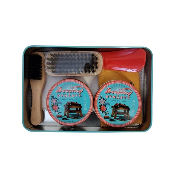Dumpling Dynasty Shoe Shine Kit Tin Set - Picture 3 of 4